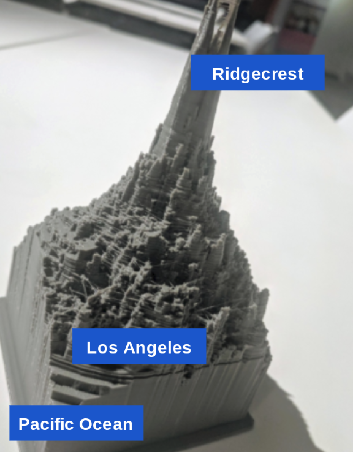 Ridgecrest earthquake 3-D map