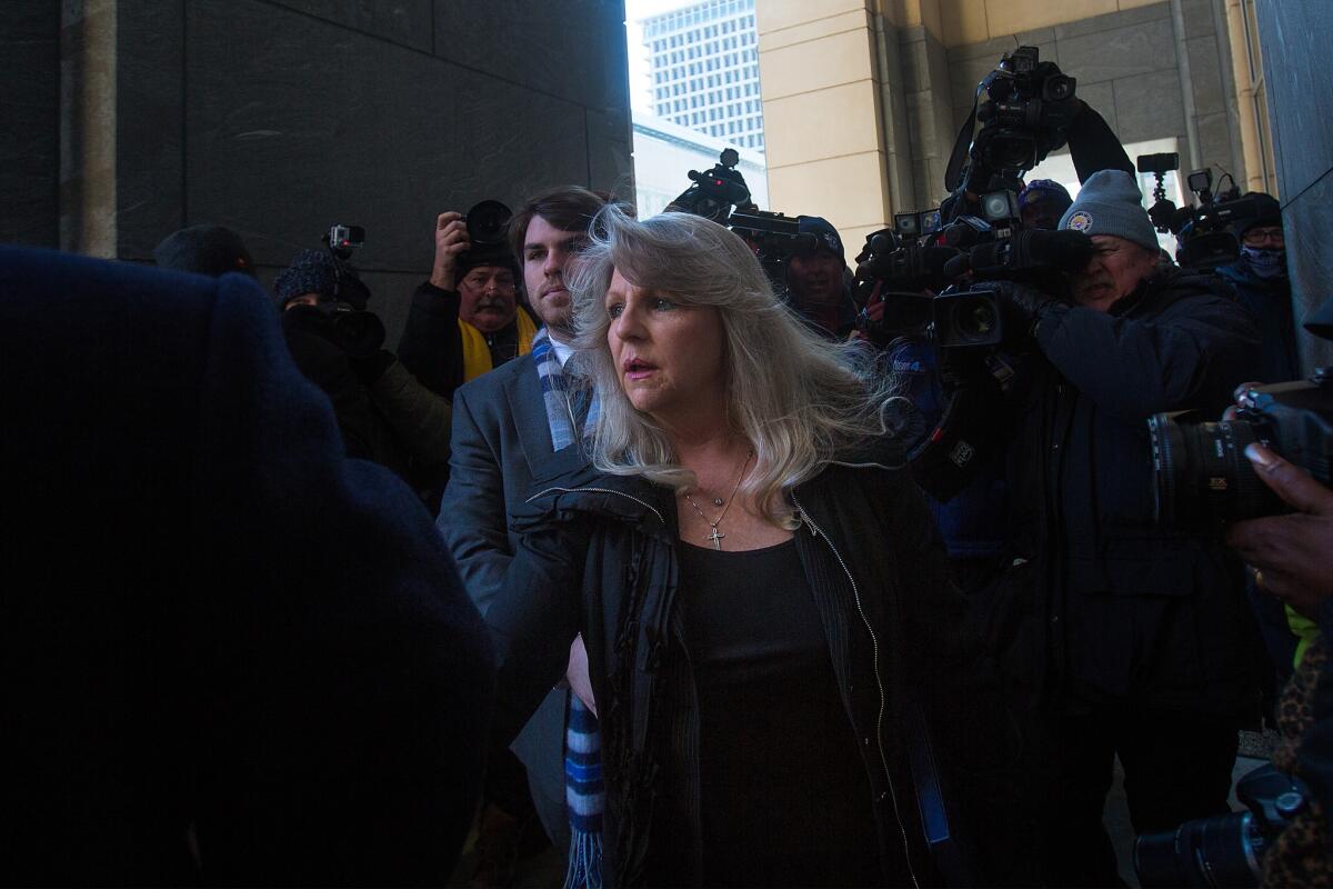 Former Virginia first lady Maureen McDonnell arrives at federal court in Richmond, Va. on Friday.