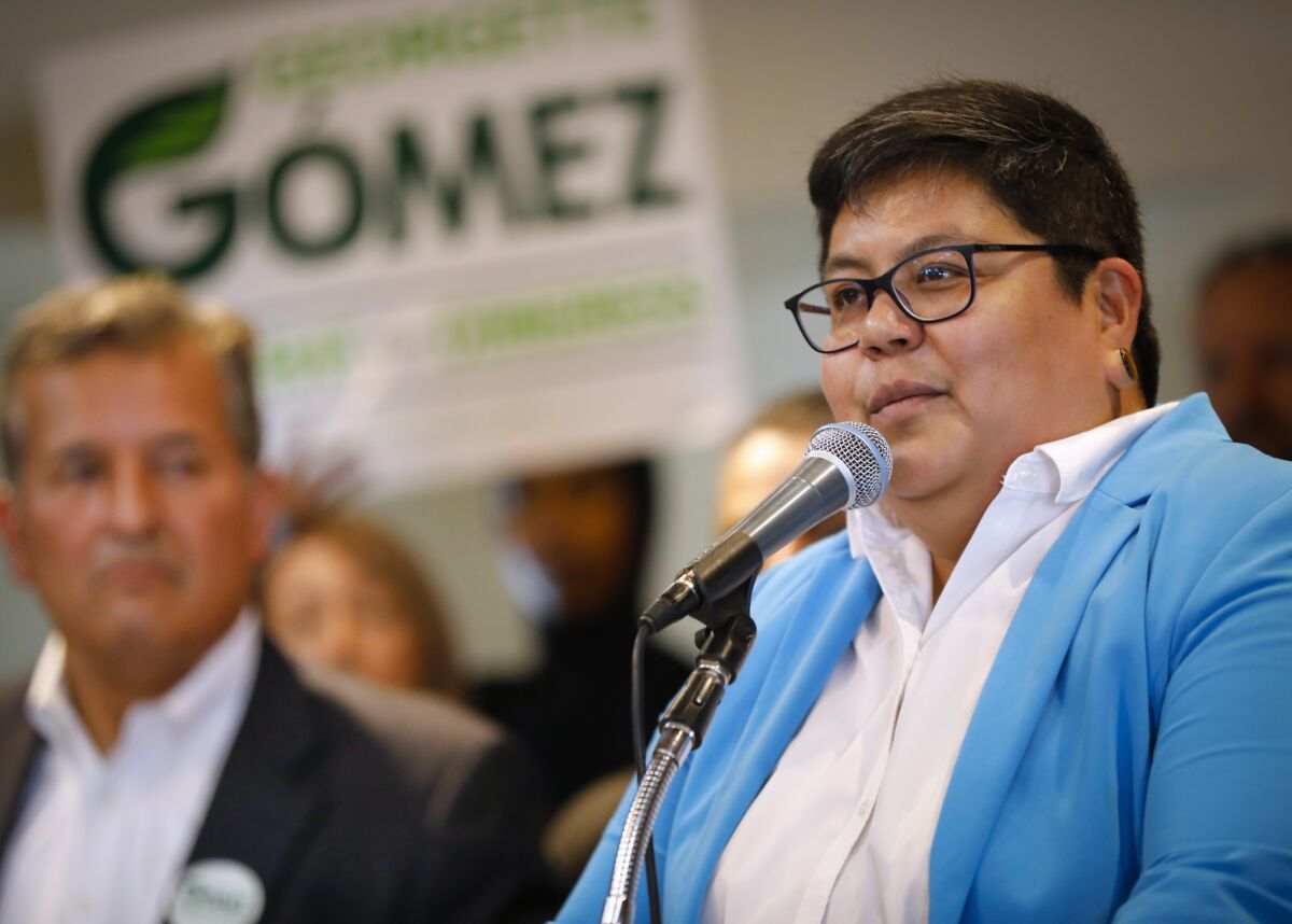 San Diego City Councilwoman Georgette Gómez, a Democrat, was elected to a second one-year term as council president.