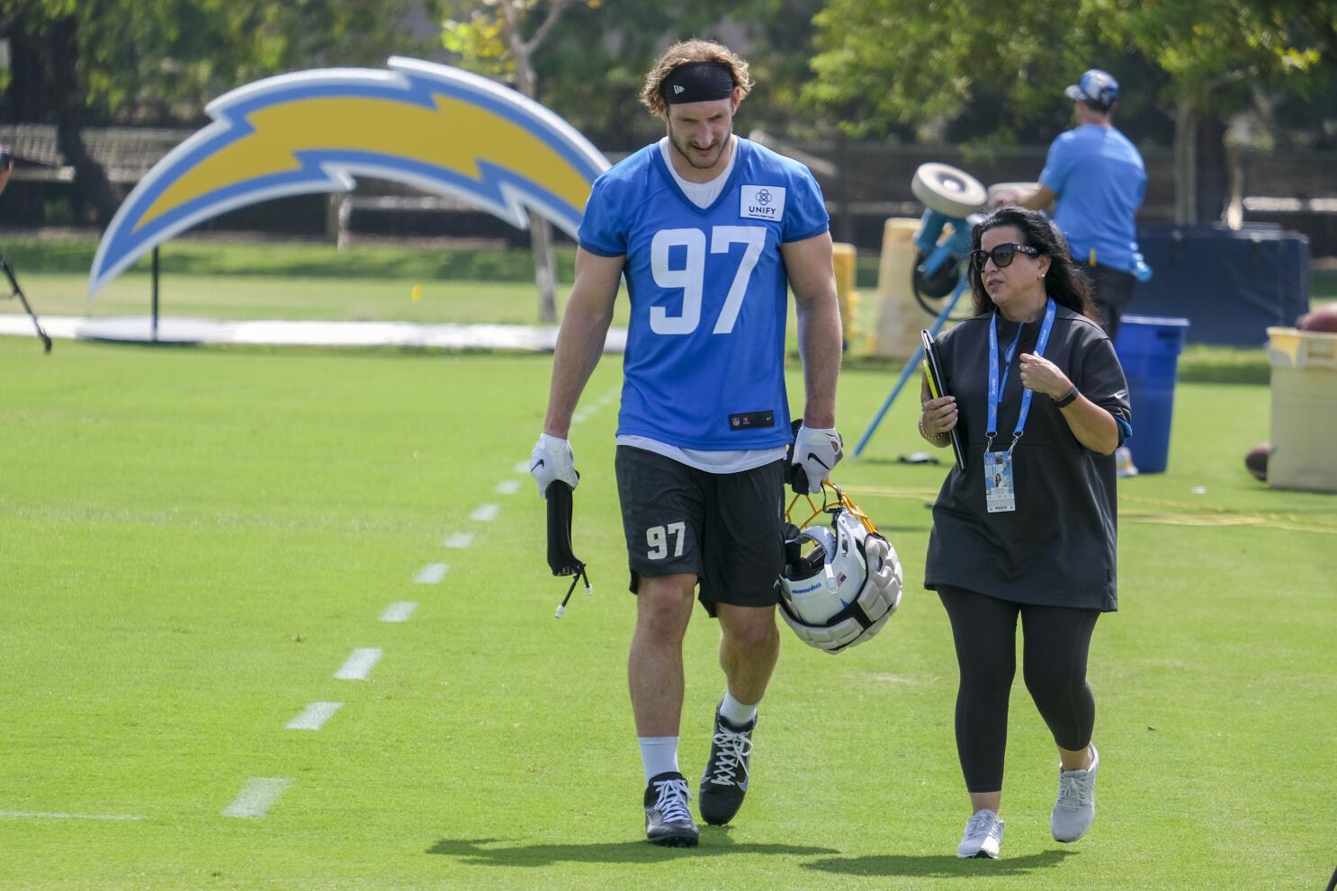 Bosa, Mack getting to know each other at Chargers camp - The San Diego  Union-Tribune