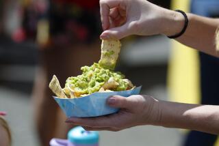 One of the obvious more popular items of food at the 2018 Fallbrook Avocado Festival, was the chip and fresh guacamole dip.