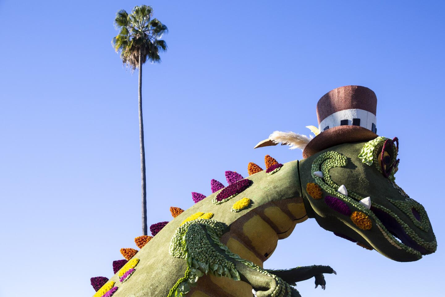 "Service Rocks" was by the Rotary Rose Parade Float Committee and included a towering crocodile.