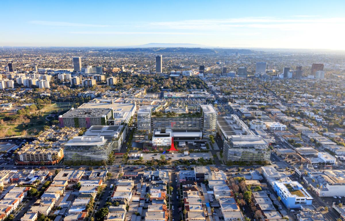 A rendering of proposed improvements to Television City.
