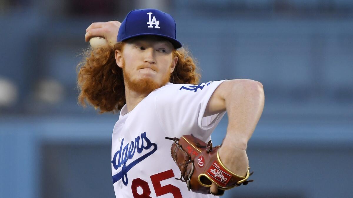 Dodgers rookie Dustin May draws praise for first postseason relief  appearance - Los Angeles Times