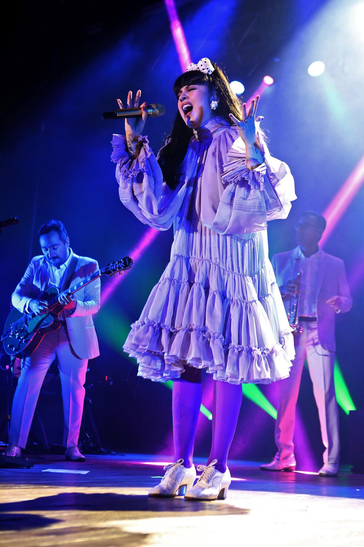 Versatile Chilean singer and songwriter Mon Laferte performs at the House of Blues.