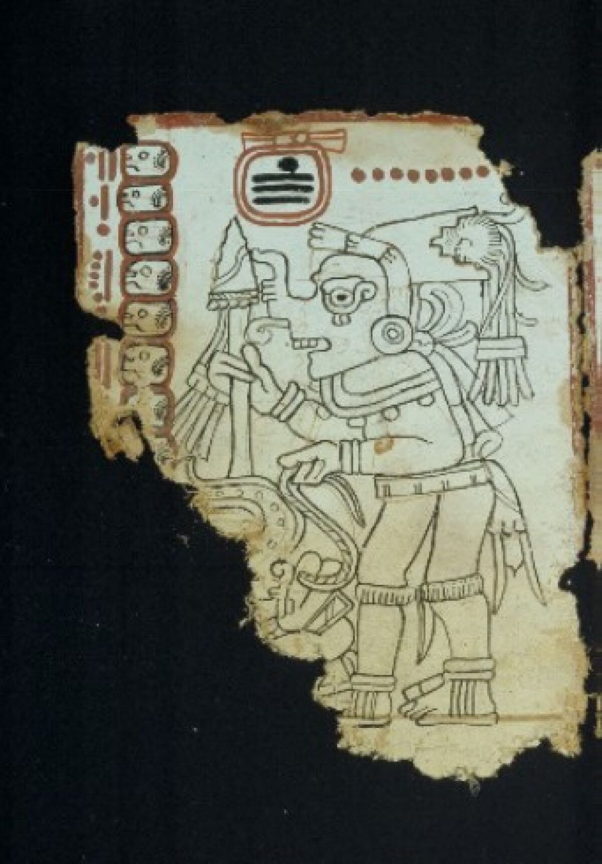 Pagina 6 del Códice Maya de México.
