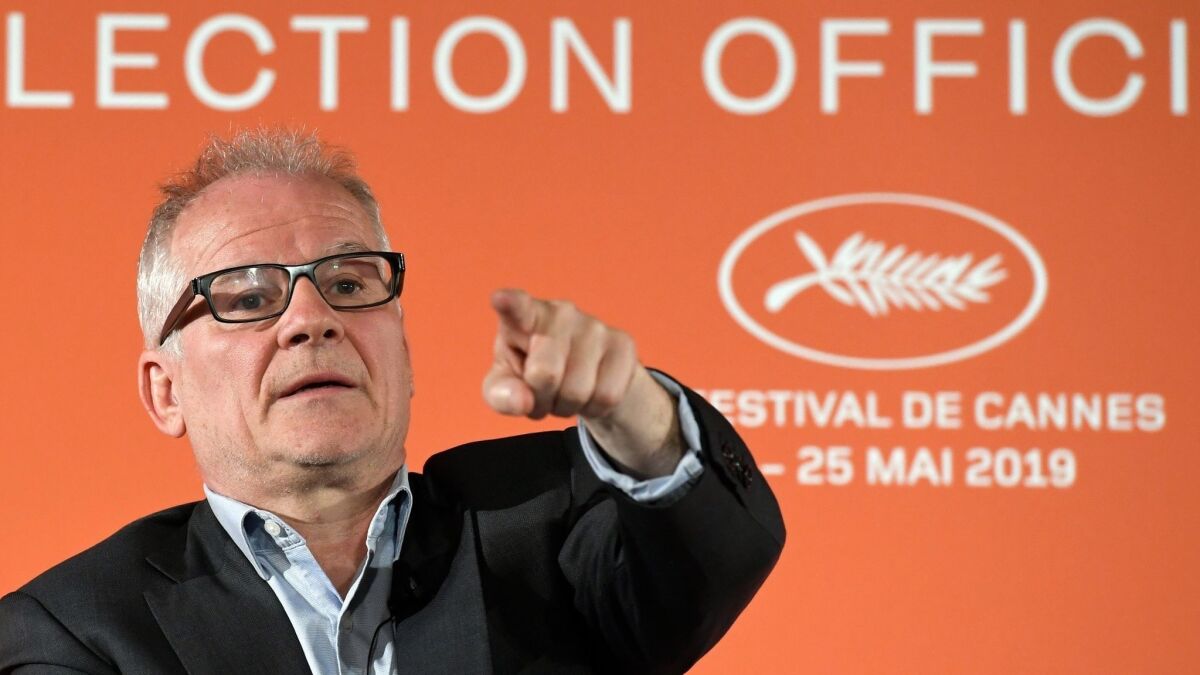 General Delegate of the Cannes Film Festival Thierry Fremaux took questions from the press on Monday.