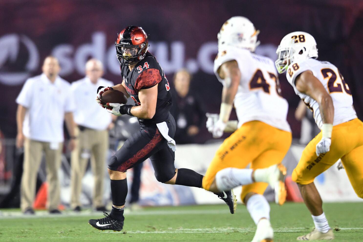 Aztecs unveil new football uniforms in dramatic fashion