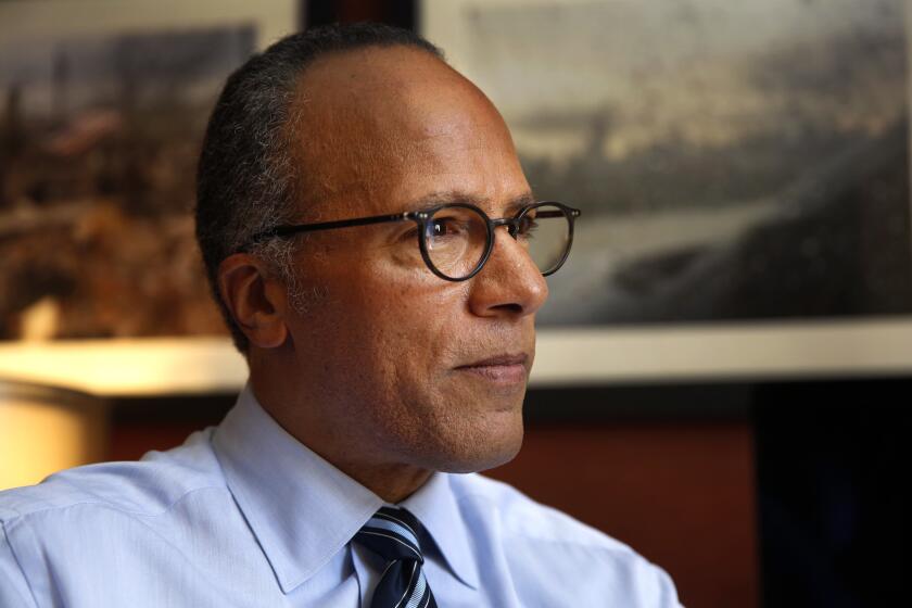 "NBC Nightly News" anchor Lester Holt in his New York office.