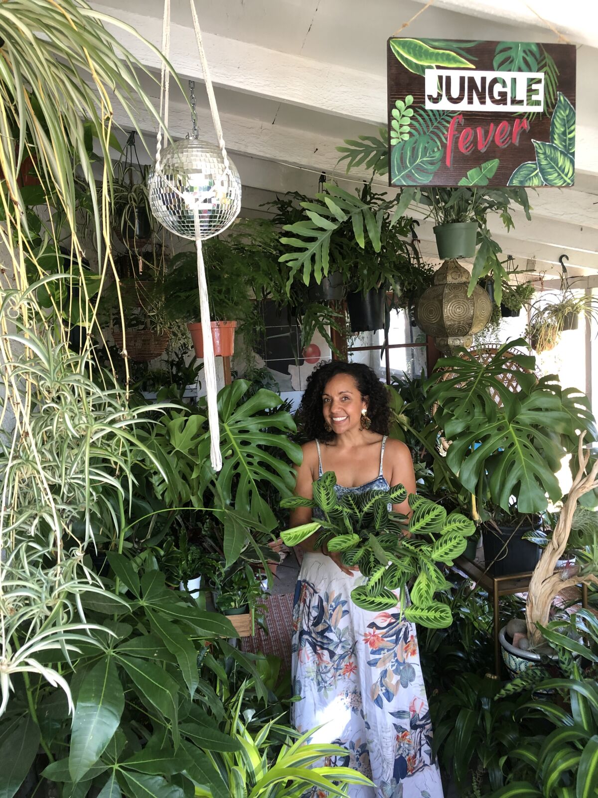 Stephanie Ward, the sole owner of Imperial Beach plant shop Jungle Fever San Diego