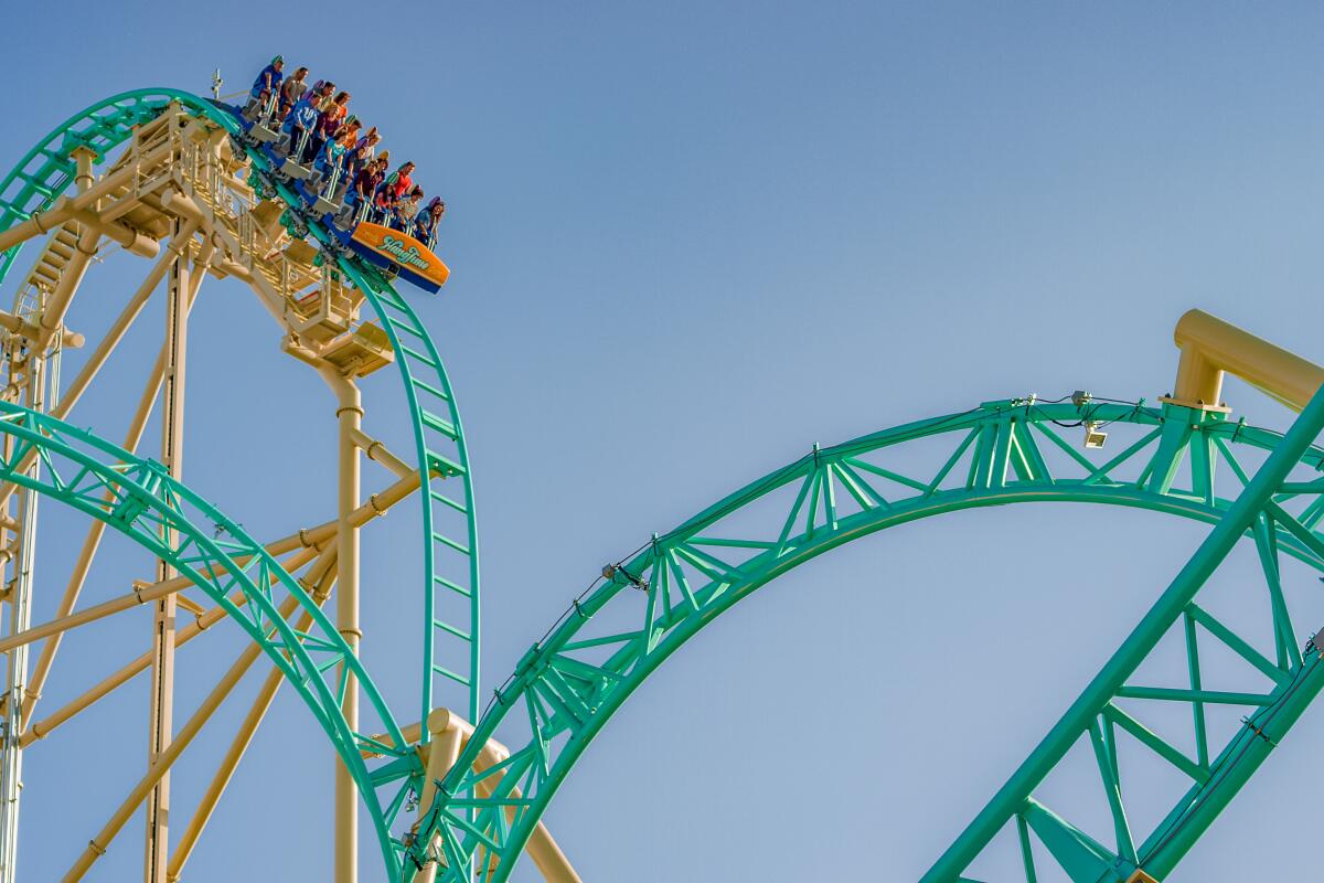 A view of Hangtime at Knott's Berry Farm.
