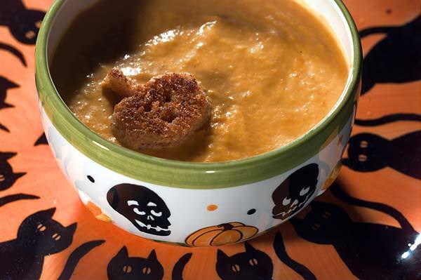 SOUP TIME: Everyone will love the pumpkin-shaped croutons and the fun orange colors in this rich pumpkin orange soup. Click here for the recipe. RELATED: Save the candy for dessert: Kid-friendly Halloween recipes Recipes from the L.A. Times' Test Kitchen at latimes.com/recipes Back to L.A. Times Food