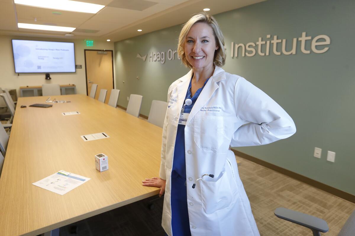Betsy Kovacs, chair of the Opioid Stewardship program at Hoag Orthopedic Institute in Irvine.