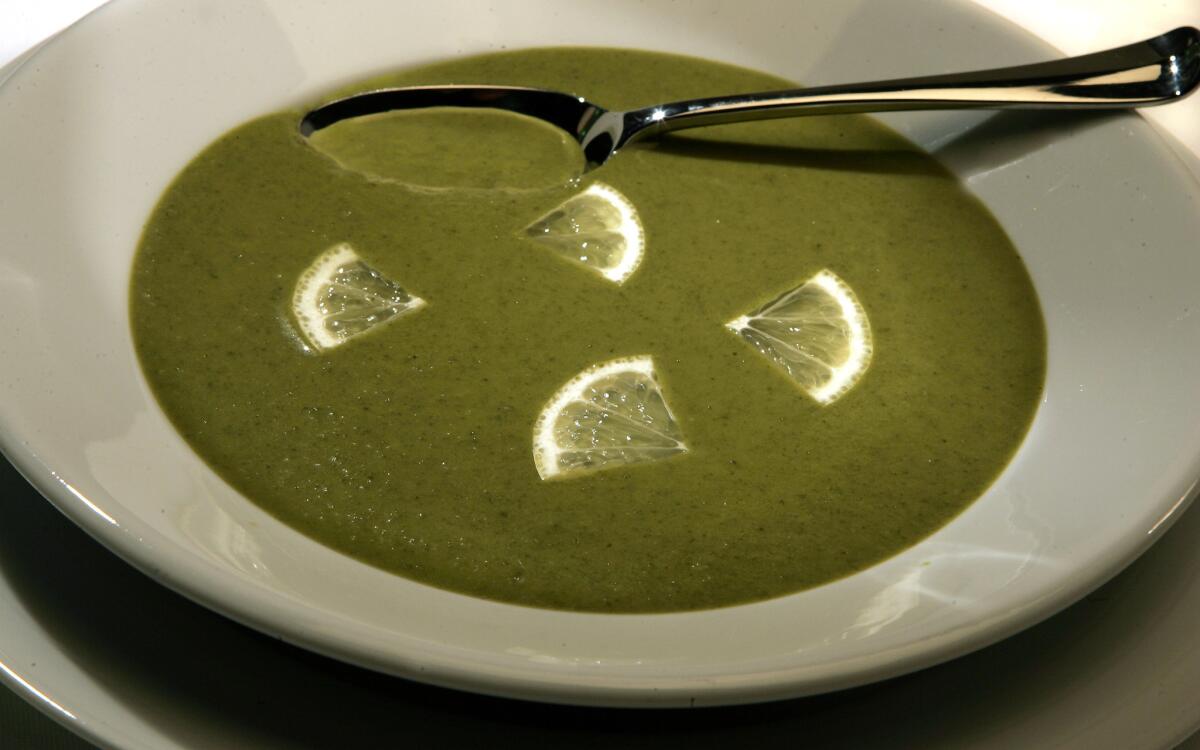 Mixed greens soup