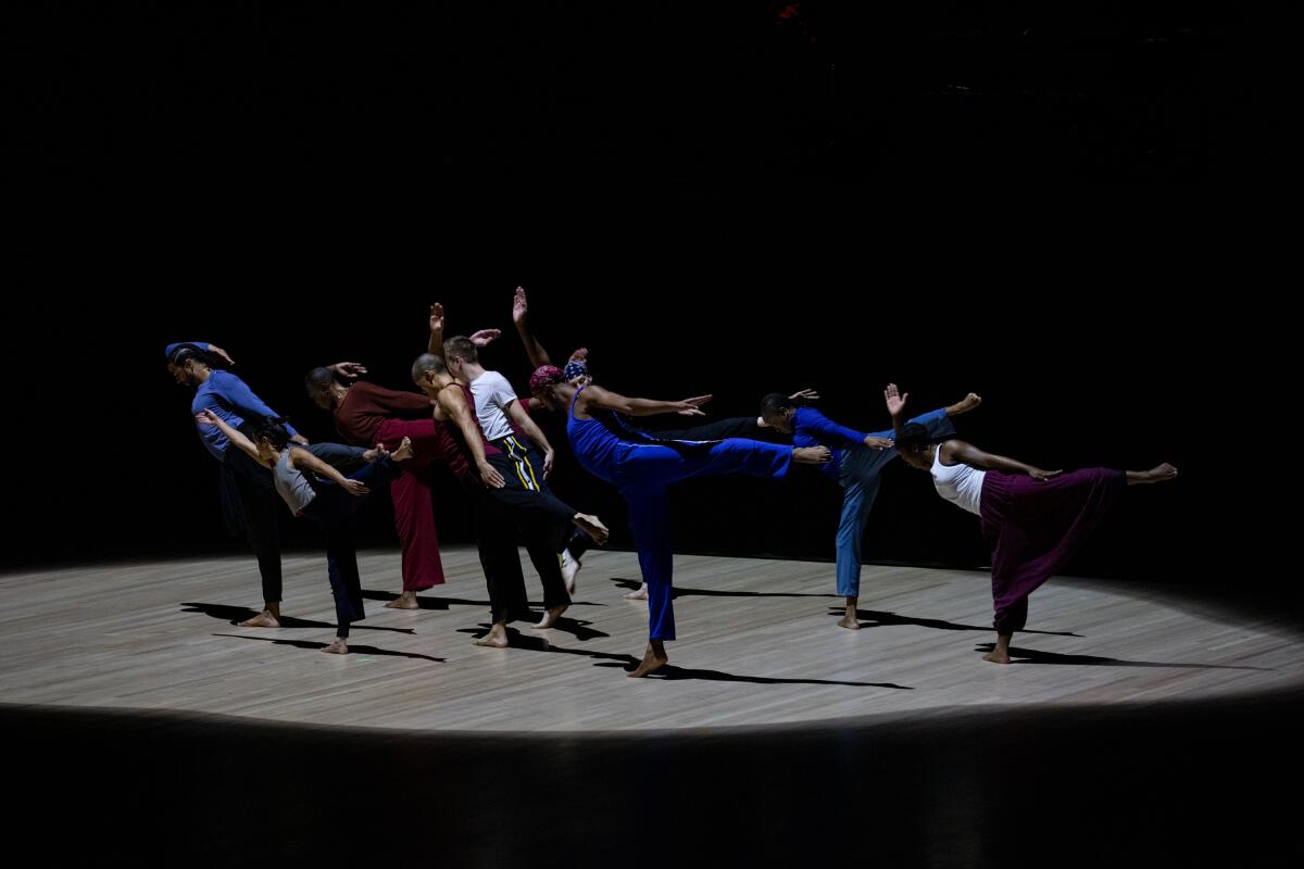 Dancers perform a movement during "What Problem?"