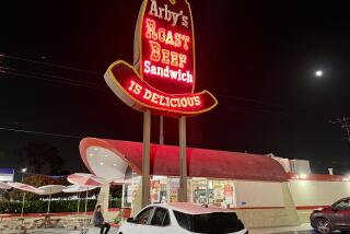 The exterior of Arby's in Huntington Beach. 