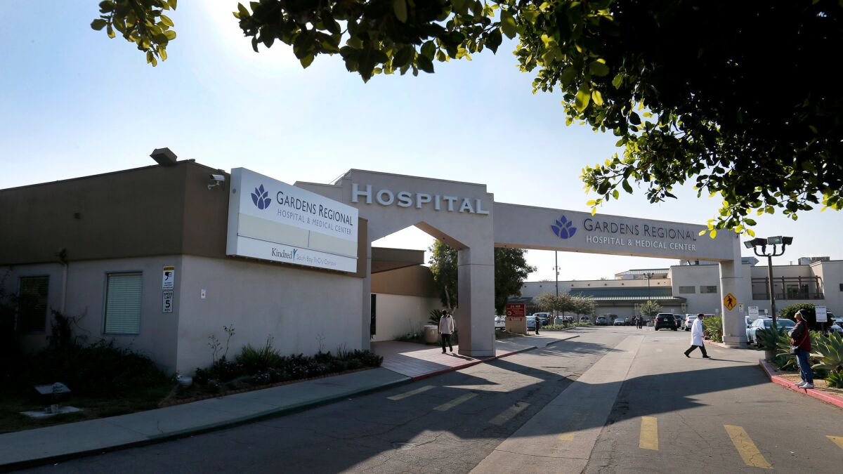 Gardens Regional Hospital & Medical Center agreed to pay $450,000 to settle a lawsuit over repeated cases of patient dumping.