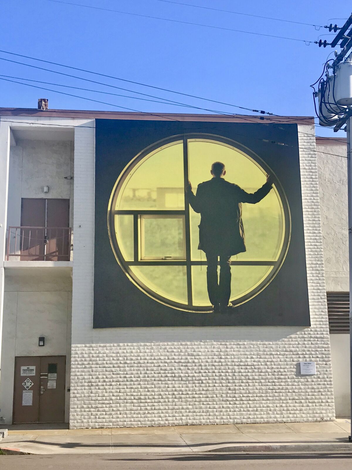 British artist Isaac Julien’s "Eclipse (Playtime)" was installed March 30 at 7569 Girard Ave.
