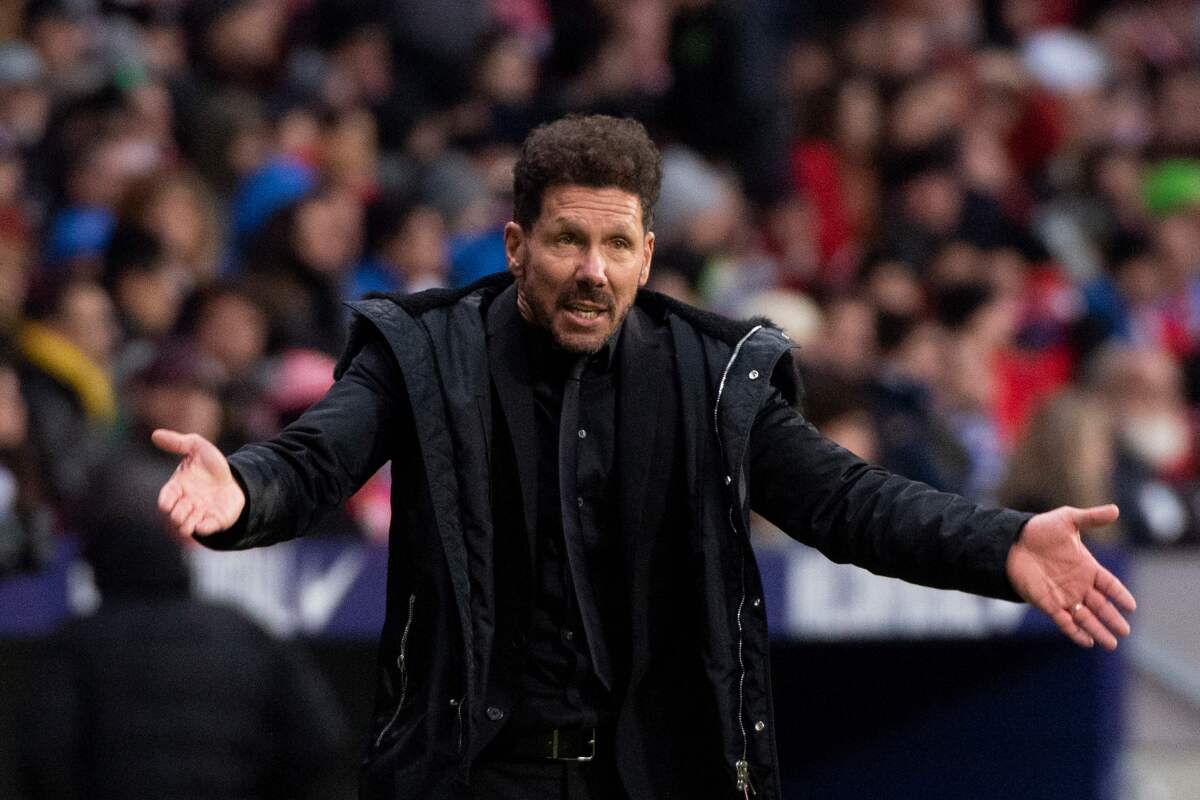 Atletico Madrid's Argentinian coach Diego Simeone 