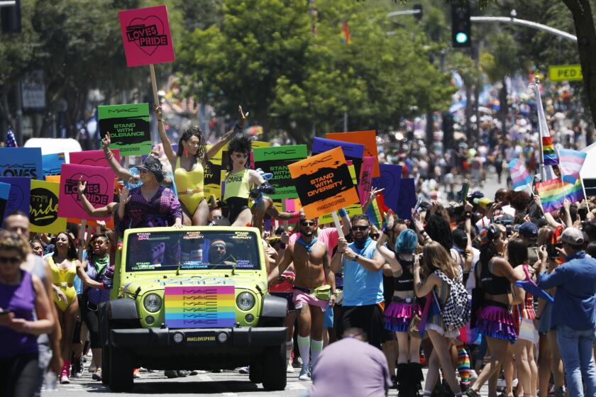 2018 annual Pride Parade in West Hollywood,