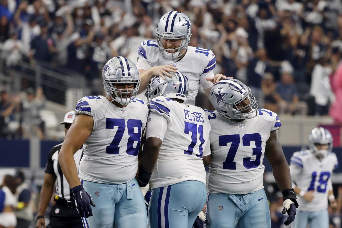 Dallas Cowboys offensive tackle Jason Peters (71) is seen during