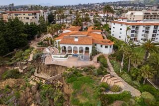 Overhead view of Casa Romantica Cultural Center and Gardens in San Clemente.