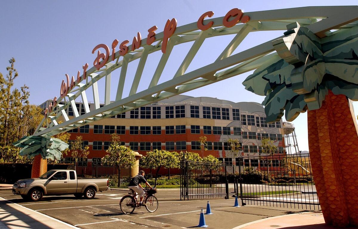 Walt Disney Co. headquarters in Burbank. "Star Wars: The Force Awakens" was largely responsible for the company's successful fiscal first quarter.