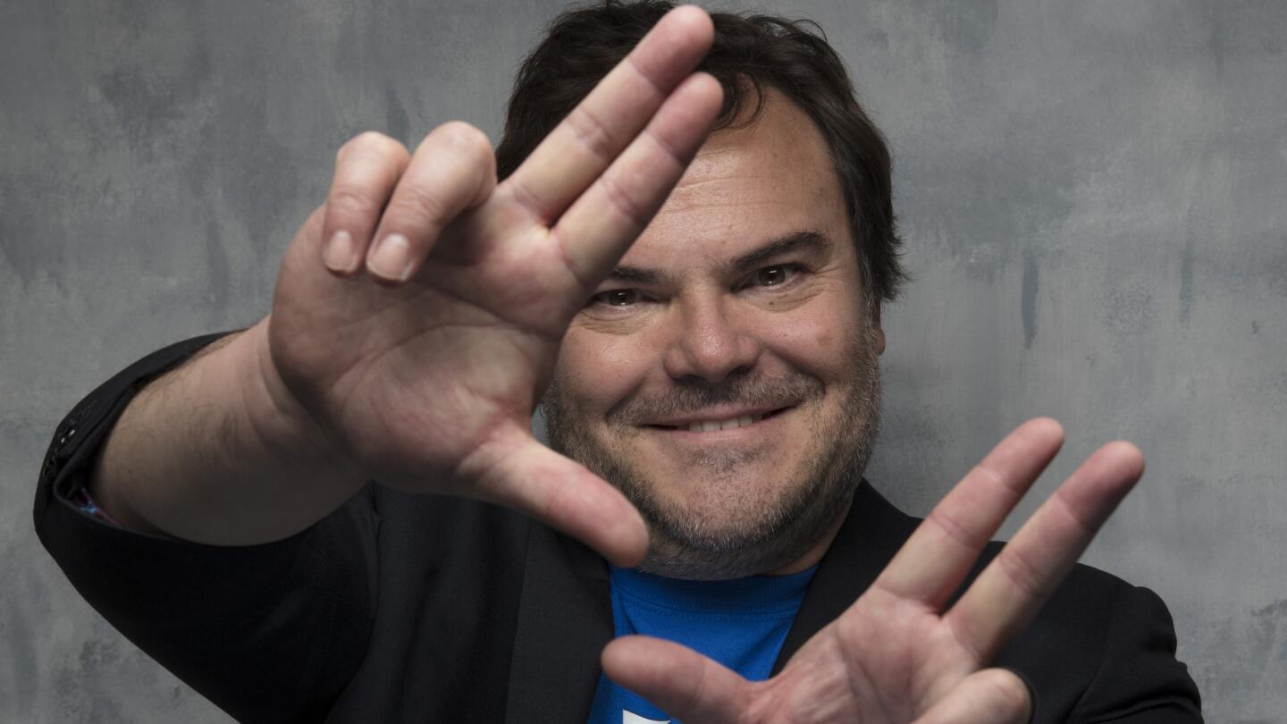 Jack Black from the film "Don't Worry, He Wont Get Far on Foot," photographed in the L.A. Times studio in Park City, Utah.
