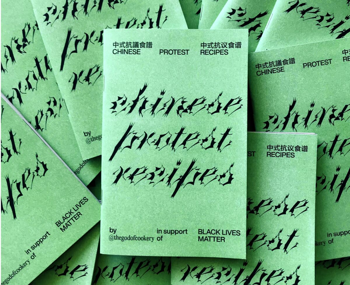Photos of the zine Chinese Protest Recipes by Clarence Kwan.