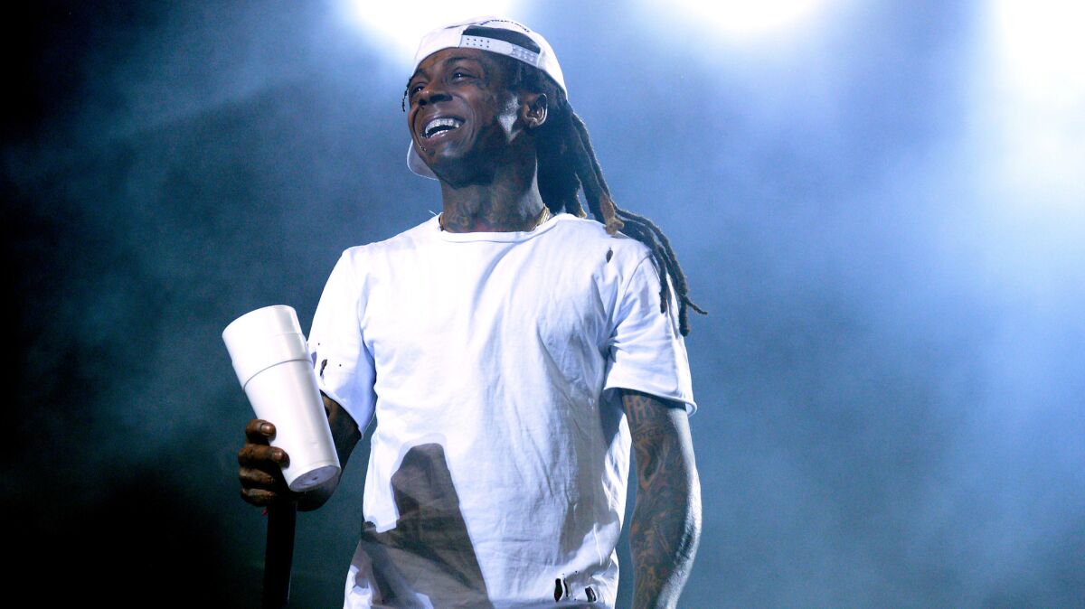 Lil Wayne performs in April at the Coachella Valley Music and Arts Festival in Indio.