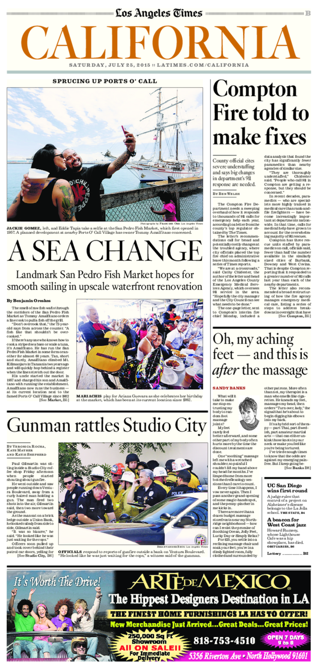 The front page