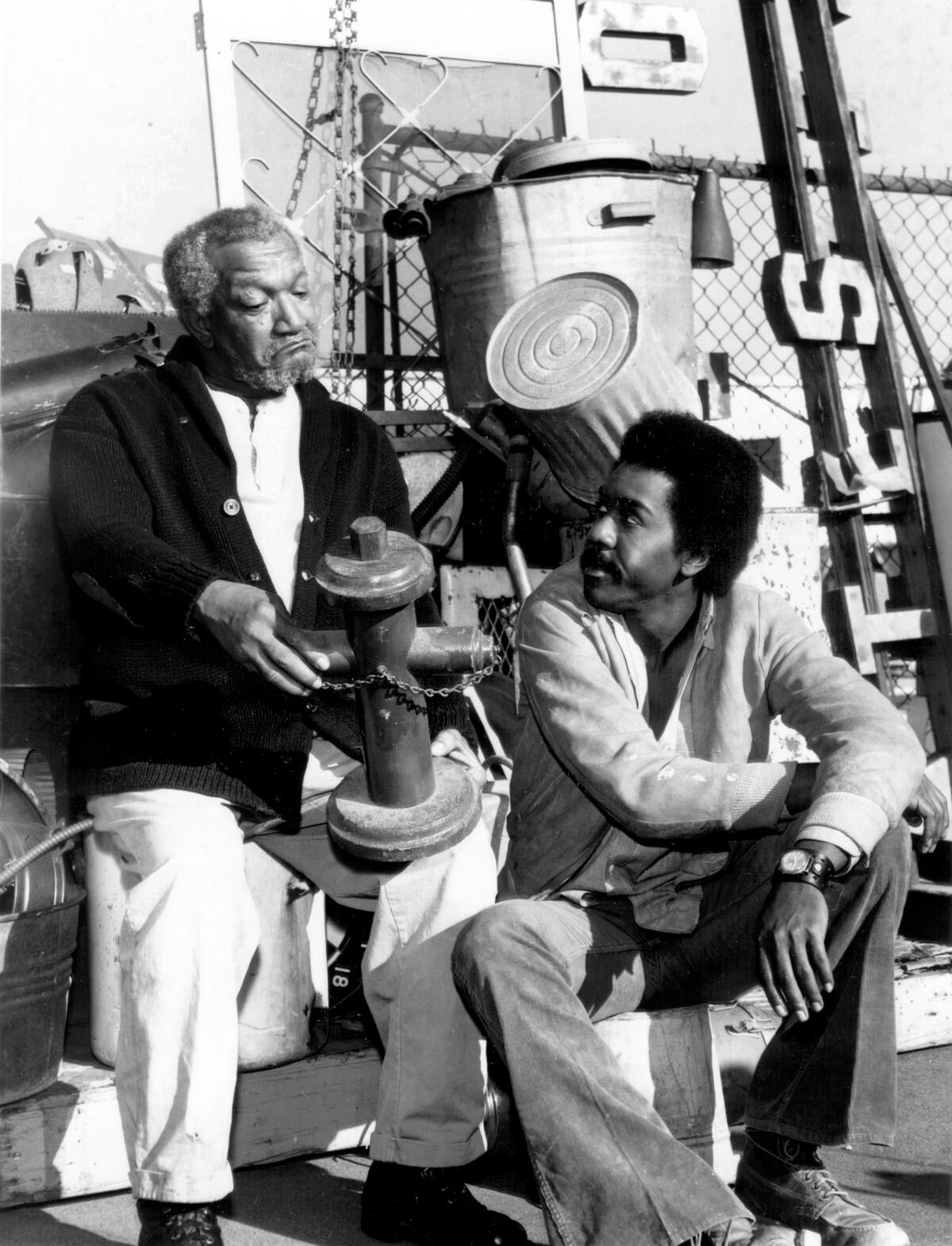 Redd Foxx, left, and Demond Wilson in "Sanford and Son."