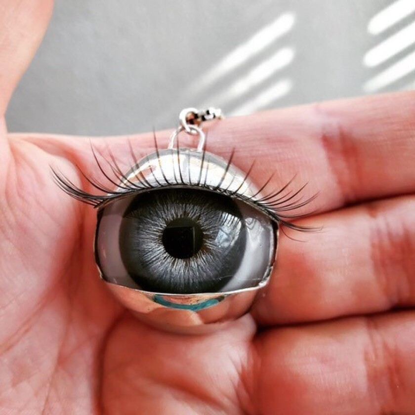 Katie Tamura made the setting for this eye piece, which is either looking right at you—or right through you.