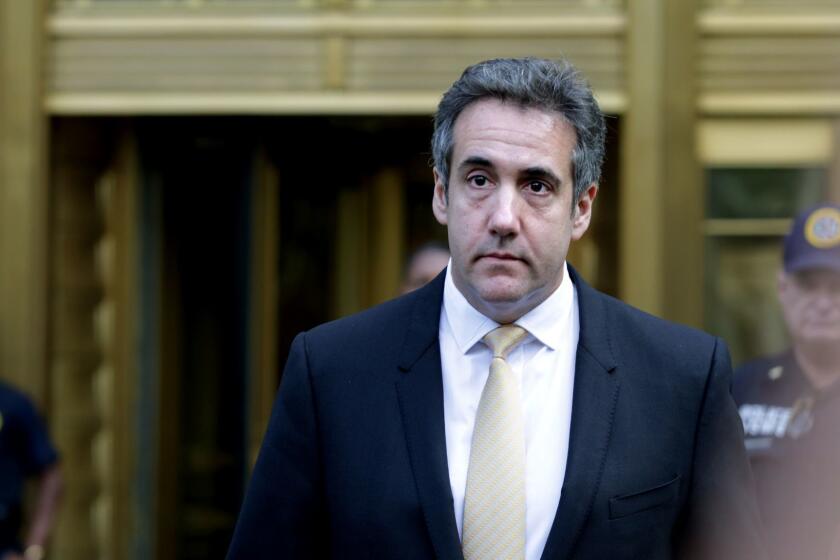 NEW YORK, NY - AUGUST 21: Michael Cohen, former lawyer to U.S. President Donald Trump, exits the Federal Courthouse on August 21, 2018 in New York City. Cohen reached an agreement with prosecutors, pleading guilty to charges involving bank fraud, tax fraud and campaign finance violations.(Photo by Yana Paskova/Getty Images) ** OUTS - ELSENT, FPG, CM - OUTS * NM, PH, VA if sourced by CT, LA or MoD **