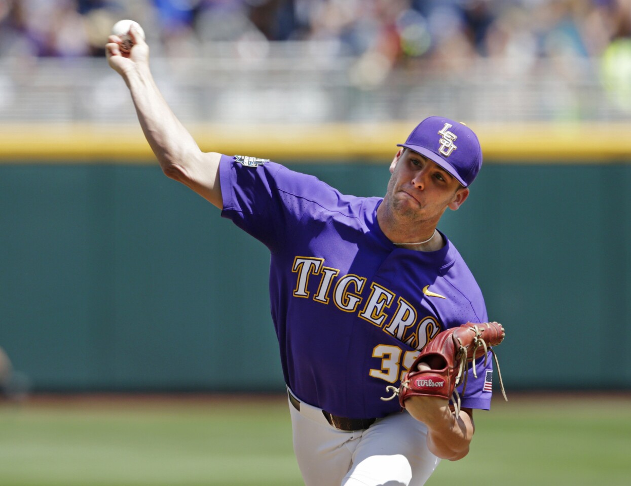 The Cubs made right-handed pitcher Lange, out of LSU, their top pick (30th overall). He's now with the Cubs' Myrtle Beach Class A+ affiliate.
