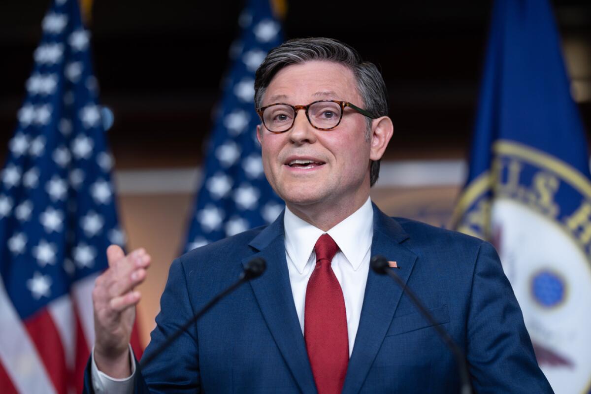 El presidente de la Cámara de Representantes, Mike Johnson
