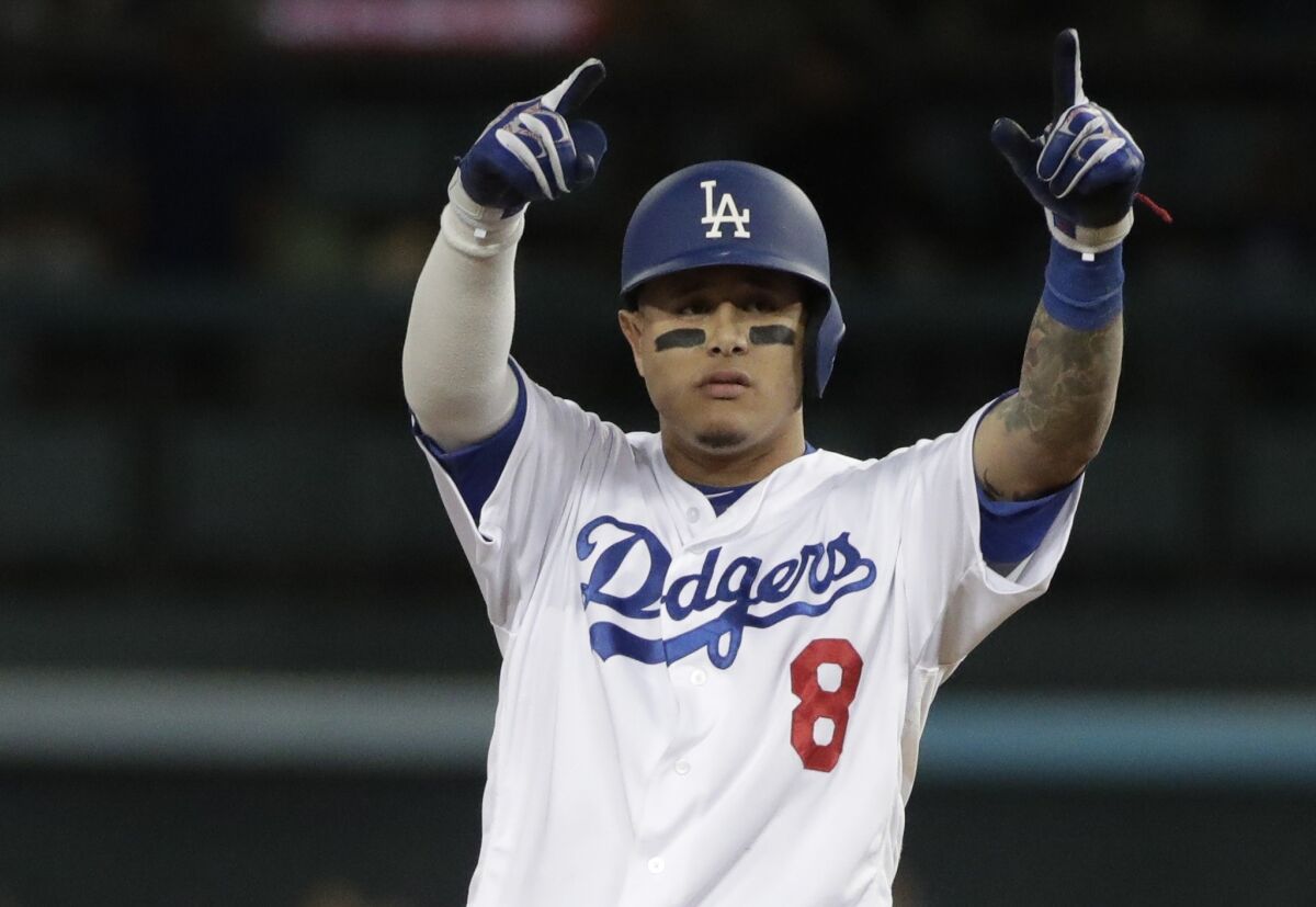 Dodgers shortstop Manny Machado was the focus of the ire of Brewers' fans in the NLCS.