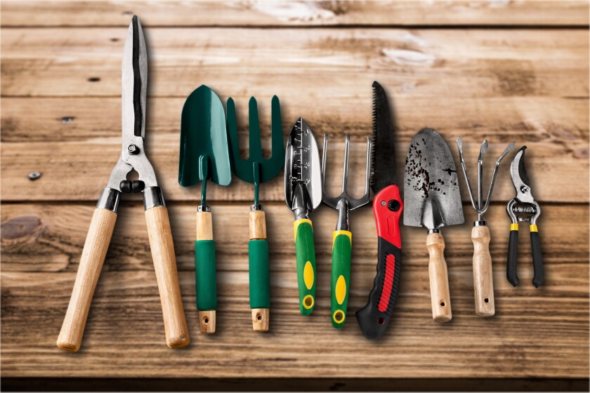 Winter is a good time to do maintenance on your garden tools.