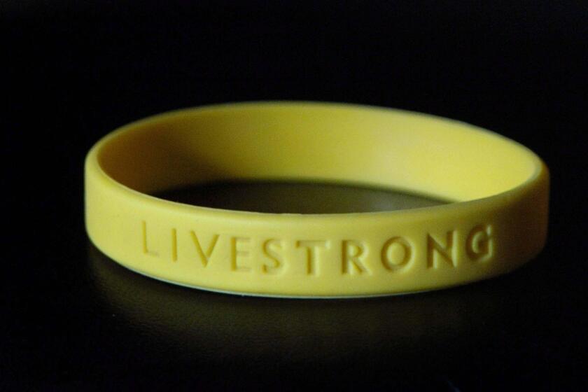 The Livestrong yellow bracelet.