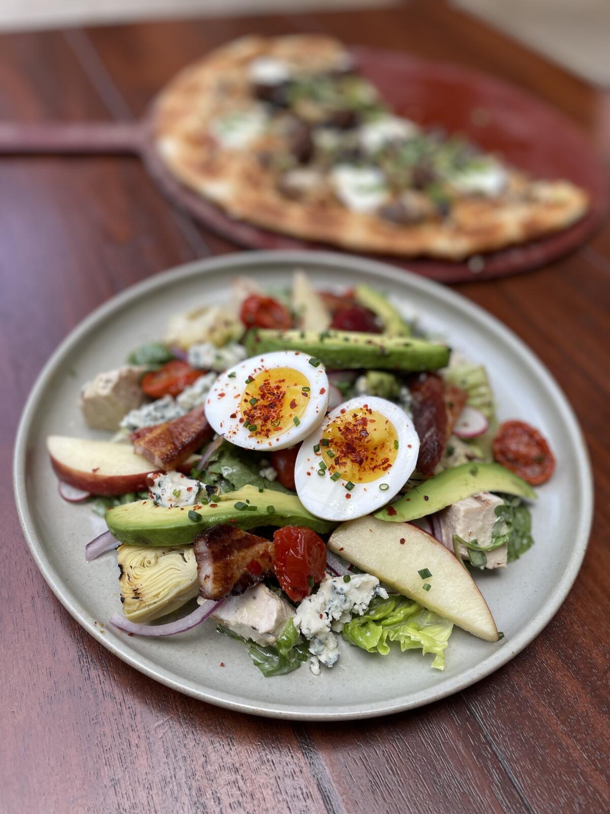 The Hearthstone Cobb salad from Hearthstone Lounge at Disney’s Grand Californian Hotel.