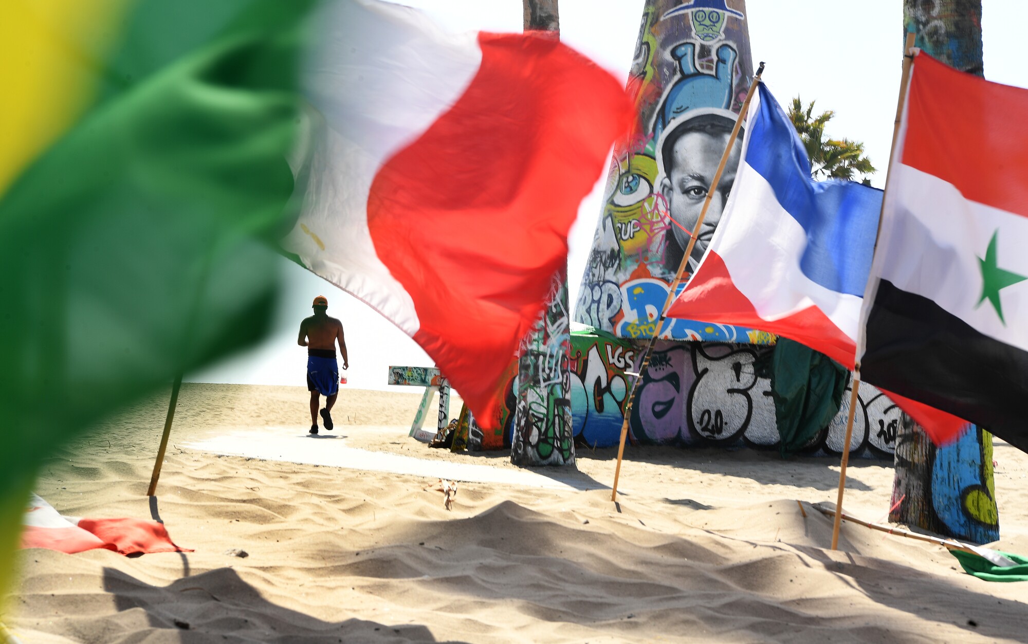 Venice Beach on Tuesday.