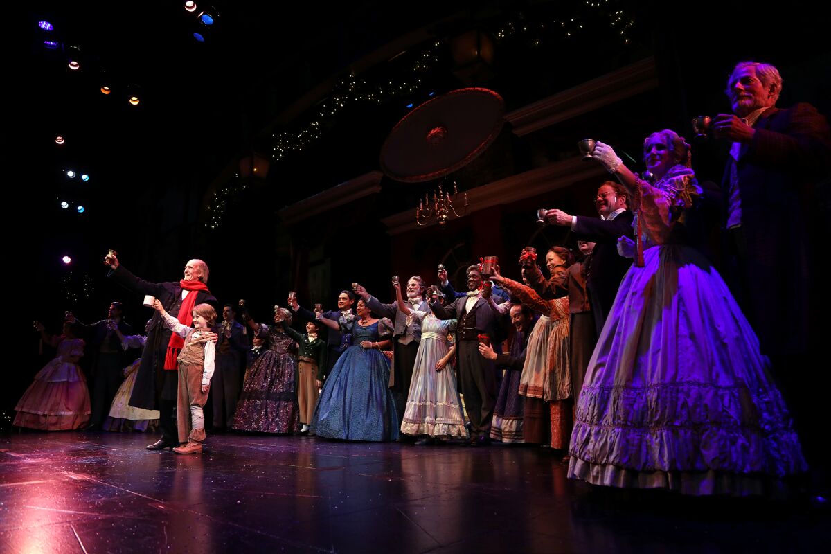 Hal Landon Jr. again leads the massive cast of South Coast Repertory's annual production.