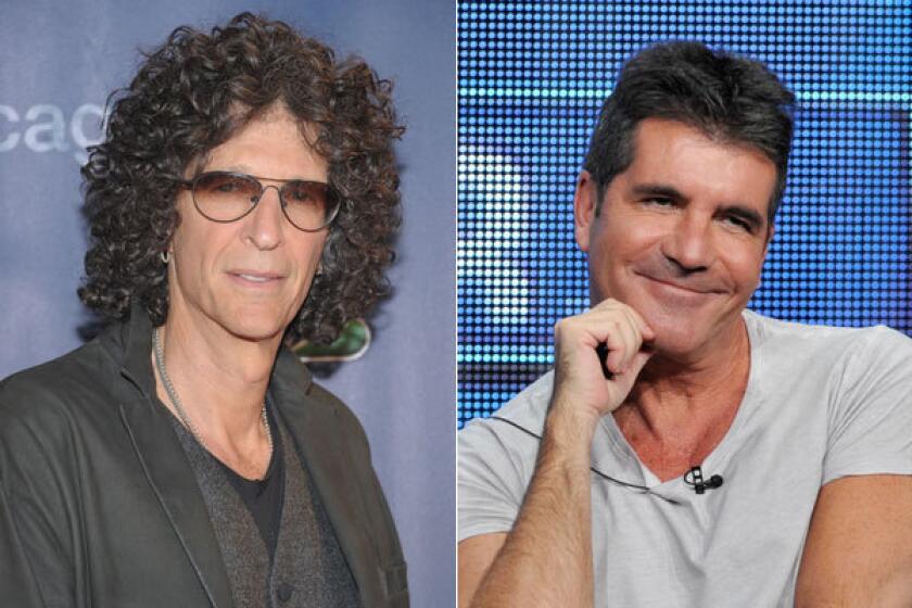 Howard Stern, left, and Simon Cowell top Forbes' list of highest-paid TV personalities.