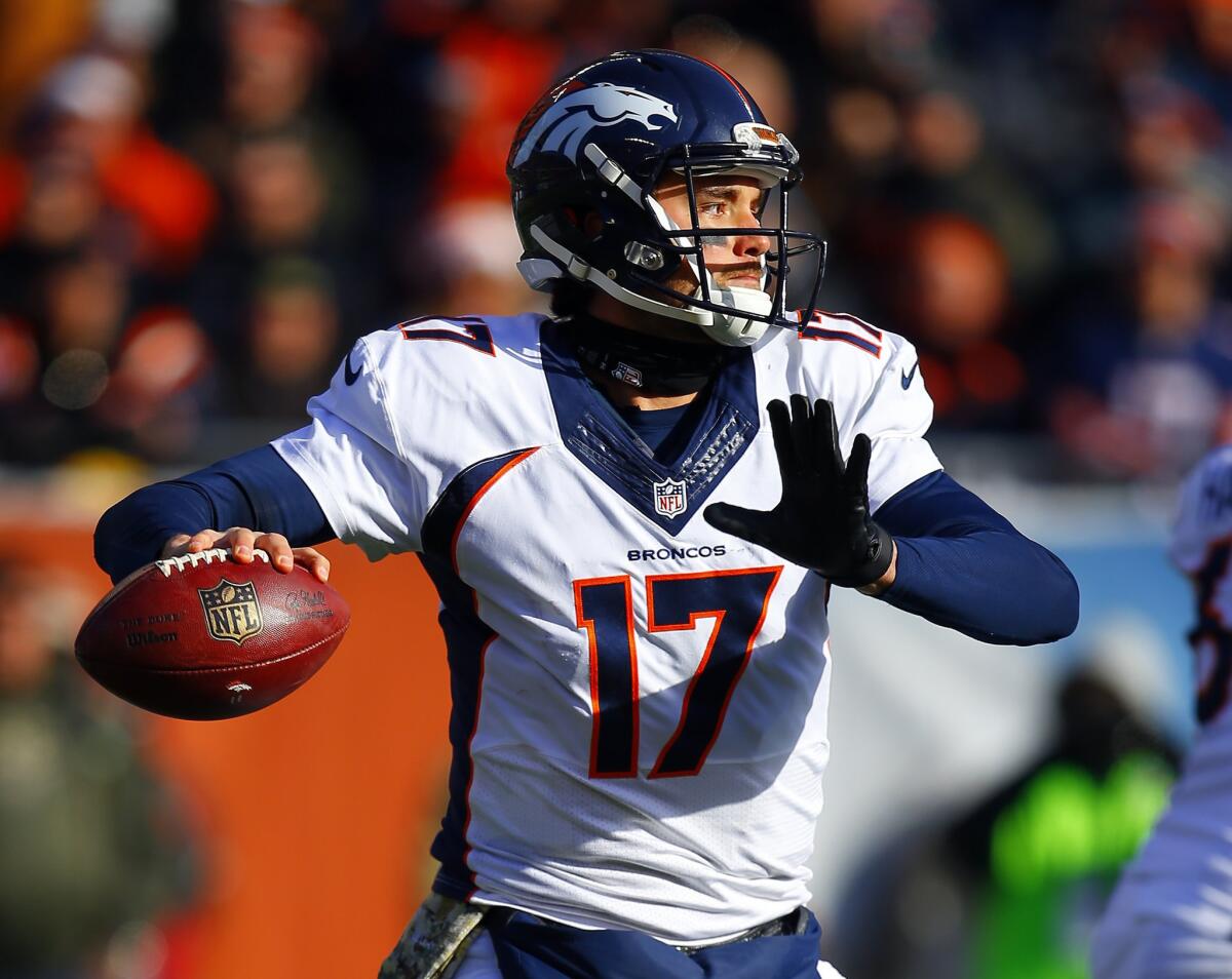 Broncos quarterback Brock Osweiler set a rare record on Sunday that may never be accomplished again.