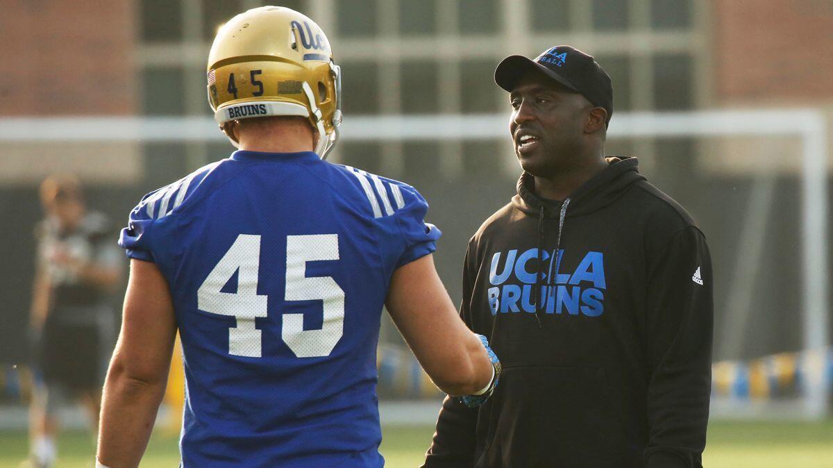DeShaun Foster, UCLA's new running-backs coach, says he has "full confidence" in his players.