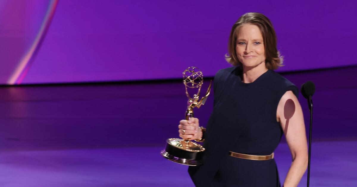 Jodie Foster wins her first-ever Emmy for 'True Detective: Night Country'