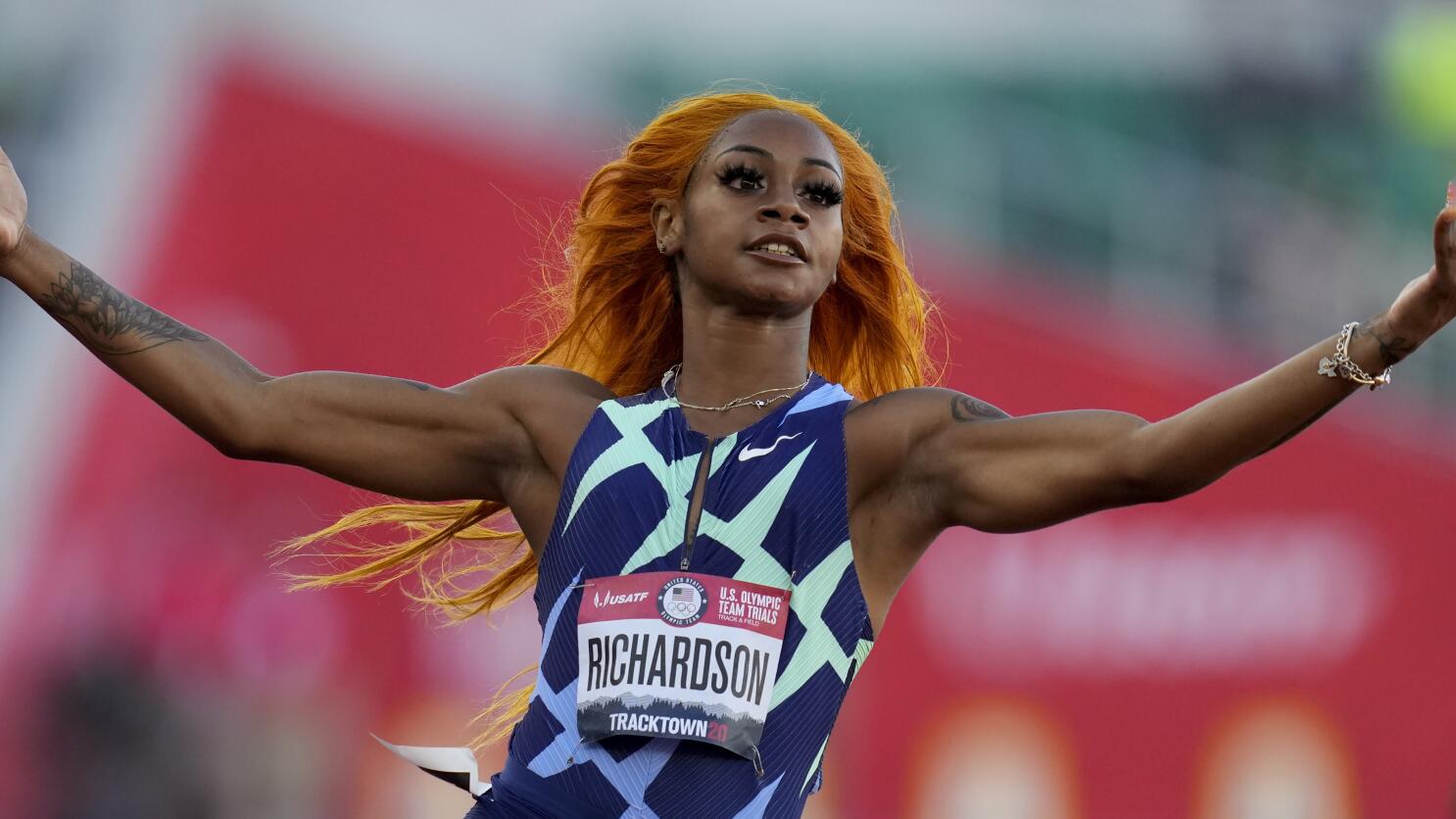 Banned sprinter Sha'Carri Richardson left off Olympic team - Los