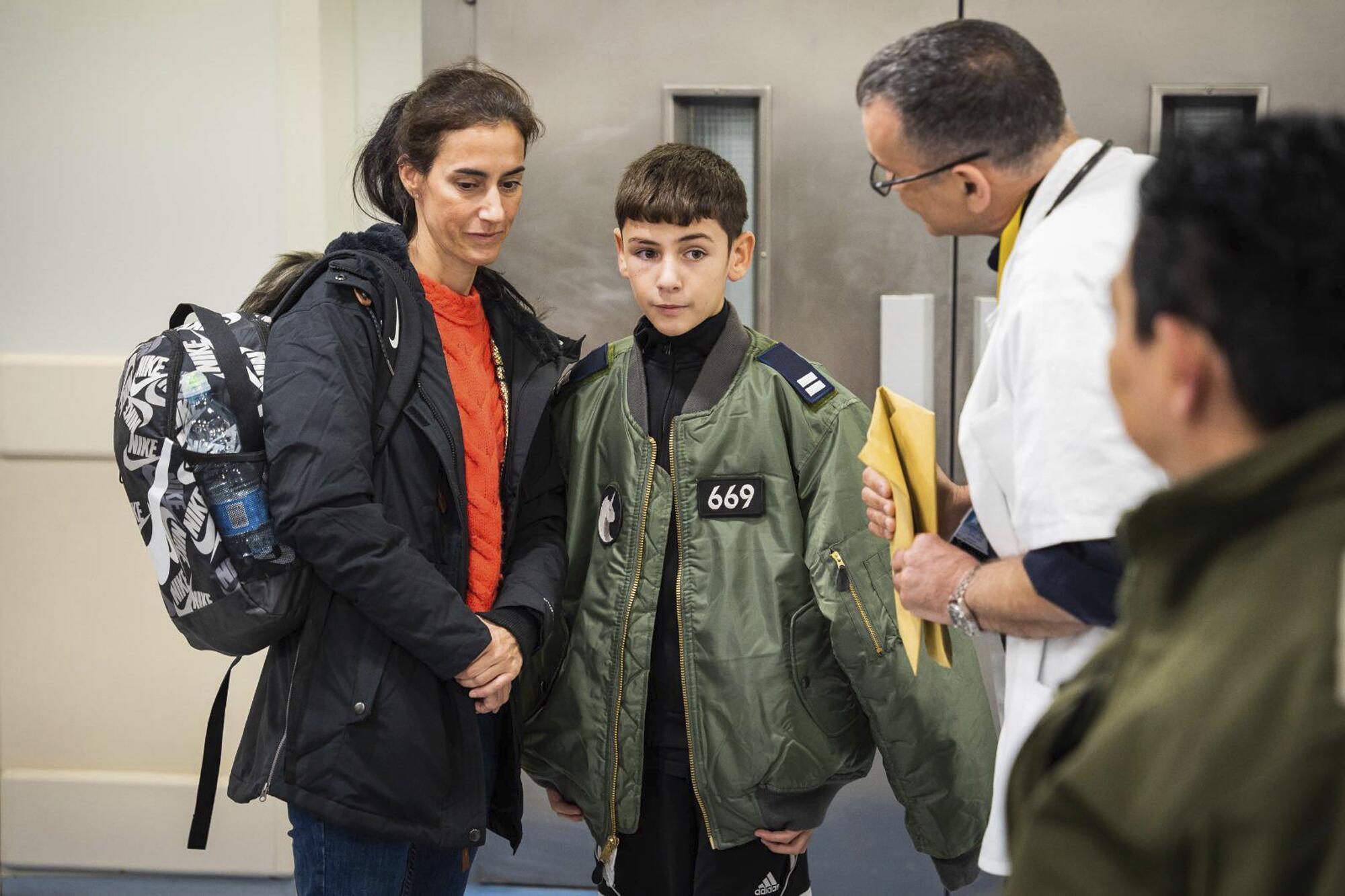Boy held hostage arriving at hospital in Israel