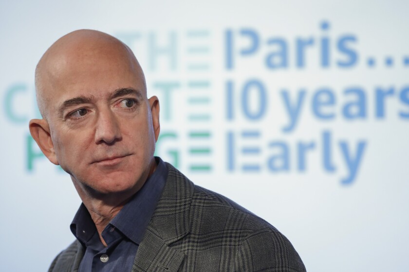 Jeff Bezos close up.