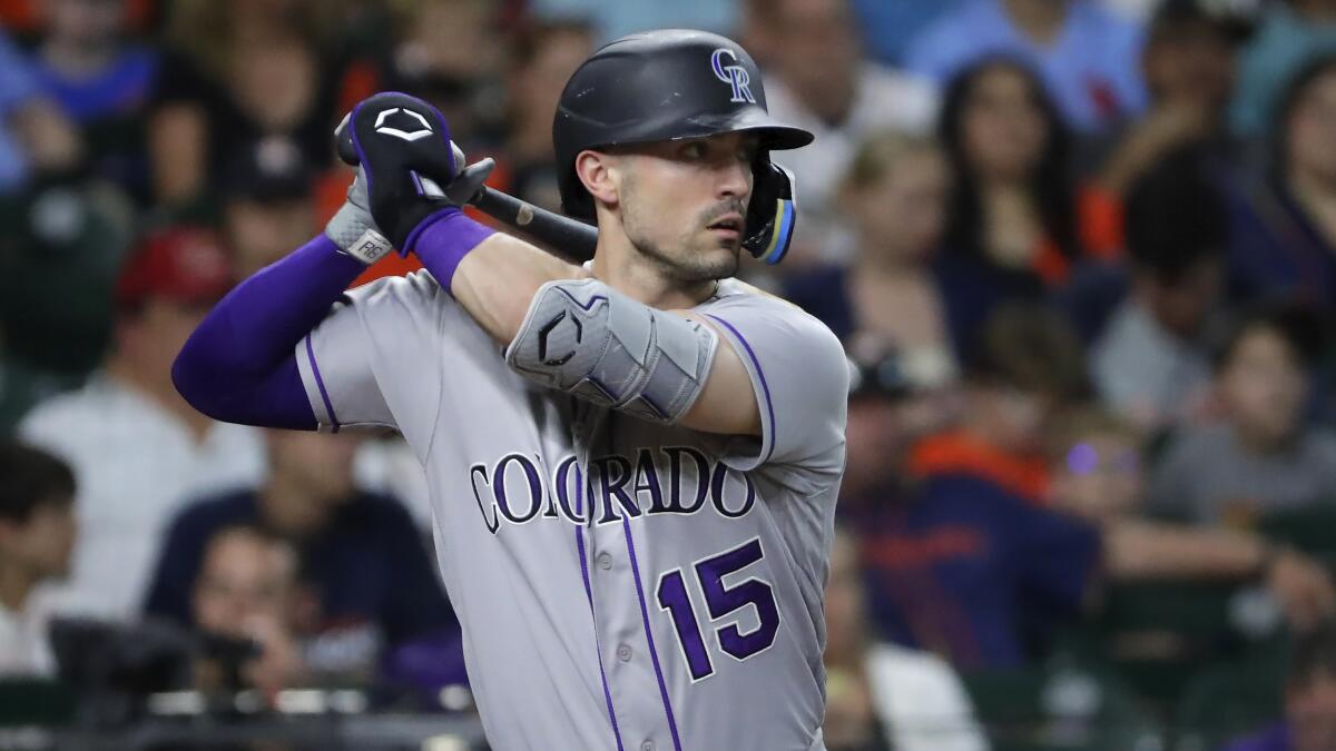 Angels acquire Randal Grichuk and C.J. Cron in Rockies trade - Los